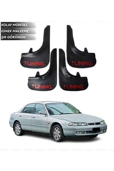 SONİKON LİNE Mazda 626 Compatible Tuning Written 4-Piece Fender Mudguard Dust Cover Modified
