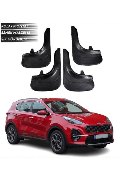 SONİKON LİNE Kia Sportage Compatible 4-Piece Mudguard Mudflap Dust Cover Modified