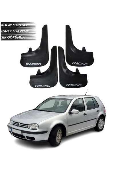 SONİKON LİNE Volkswagen Golf 4 Compatible Racing Written 4-Piece Leggings Mudguard Leggings Modified