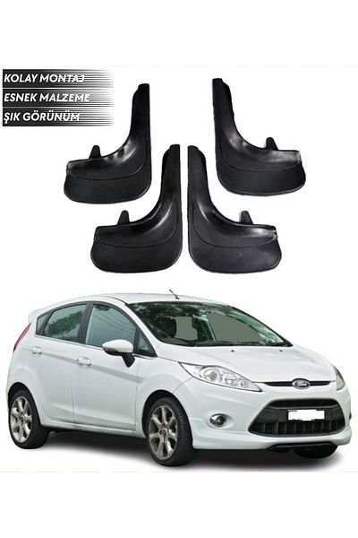 SONİKON LİNE Ford Fiesta 2010-2017 Compatible 4-Piece Mudguard Mudflap Dust Cover Modified