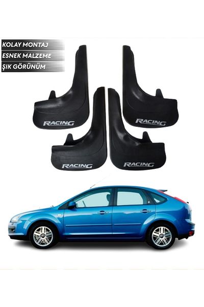 SONİKON LİNE Ford Focus 2 Hb 2005-2011 Compatible Racing Written 4-Piece Mudguard Mudguard Dust Cover Modified