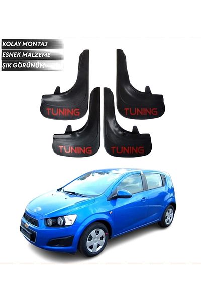 SONİKON LİNE Chevrolet Aveo Hb 2011 and after Compatible Tuning Written 4'Lü Fender Mudflap Dust Cover Modified