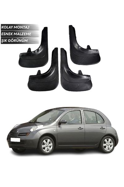 SONİKON LİNE Nissan Micra Compatible 4-Piece Fender Mudguard Dust Cover Modified
