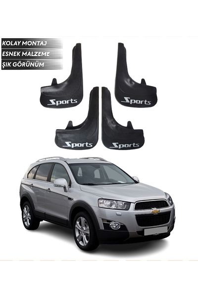 SONİKON LİNE Chevrolet Captiva Compatible Sports Written 4-Piece Dust Cover Mudguard Mudguard Modified