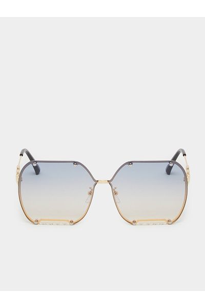 Styli Mirrored Square Sunglasses