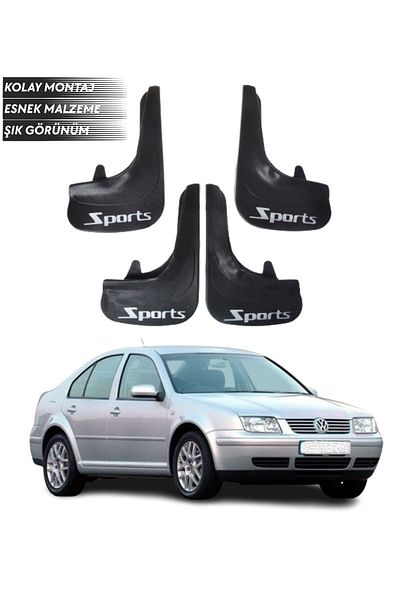 SONİKON LİNE Volkswagen Bora Compatible Sports Written 4-Piece Leggings Mudguard Leggings Modified