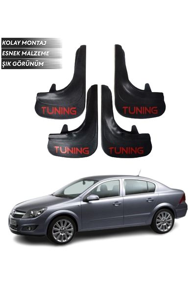 SONİKON LİNE Opel Astra H Sd 2008-2017 Compatible Tuning Written 4-Piece Fender Mudguard Dust Cover Modified