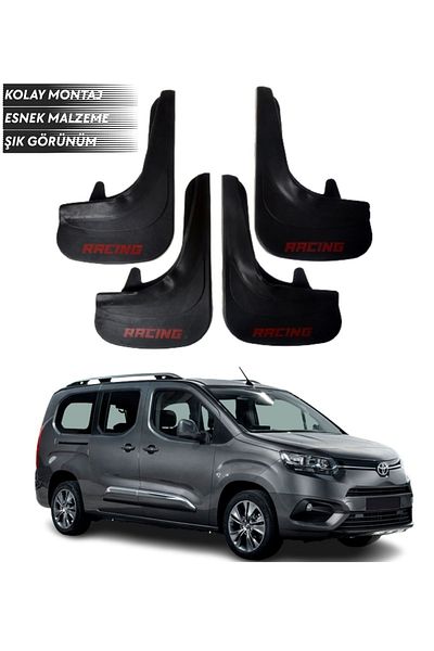 SONİKON LİNE Toyota Proace City Compatible Racing Written 4-Piece Fender Mudguard Dust Cover Modified