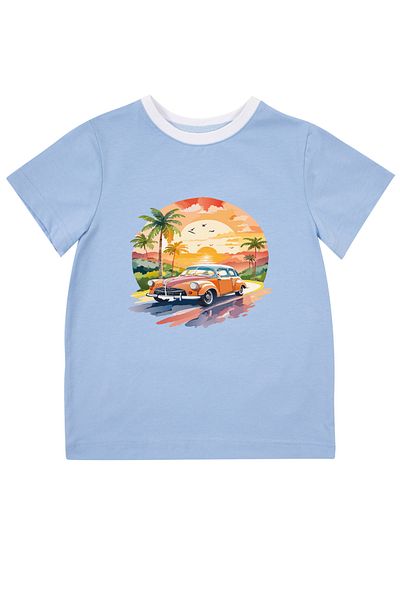 Mavipink Boy's Trolley T-Shirt and Shorts Set of 2