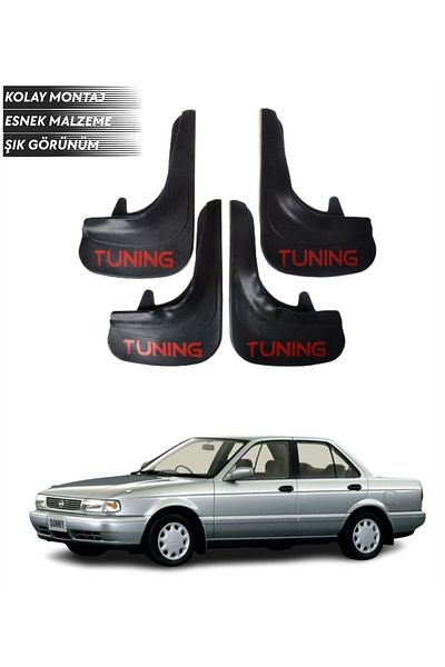 SONİKON LİNE Nissan Sunny Compatible Tuning Written 4-Piece Fender Mudguard Dust Cover Modified