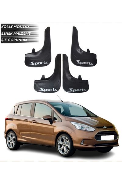 SONİKON LİNE Ford B Max Compatible Sports Written 4-Piece Mudguard Mudguard Dust Cover Modified