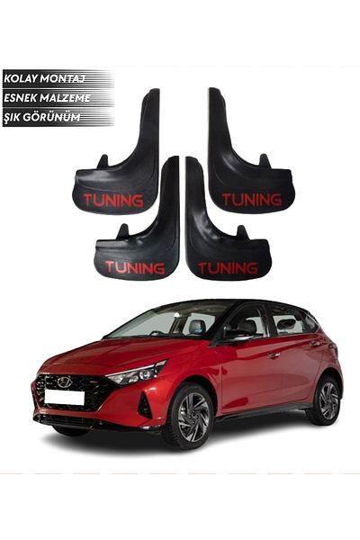 SONİKON LİNE Hyundai I20 2021-2022 Compatible Tuning Written 4-Piece Fender Mudguard Dust Cover Modified