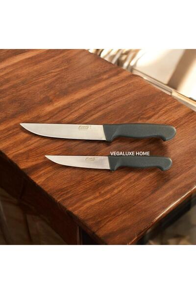 FMS Sürmene Lüx 2'li Bıçak Seti Siyah Sap
