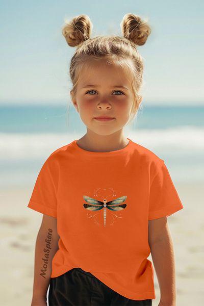 ModaSphere Printed Crew Neck Short Sleeve Children's T-Shirt