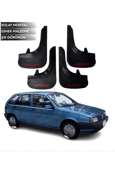 SONİKON LİNE Fiat Tipo Compatible Racing Written 4-Piece Mudguard Mudguard Dust Cover Modified