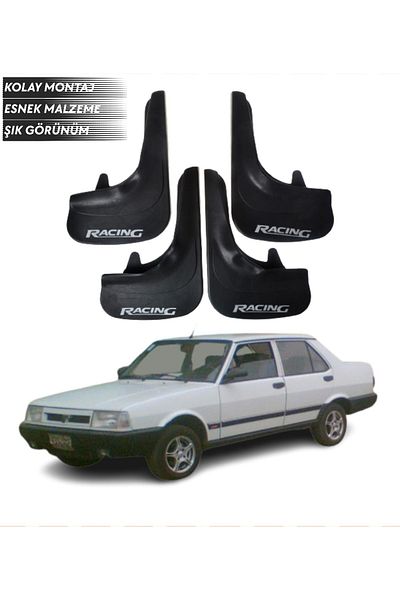 SONİKON LİNE Fiat Şahin Compatible Racing Written 4-Piece Fender Mudguard Dust Cover Modified
