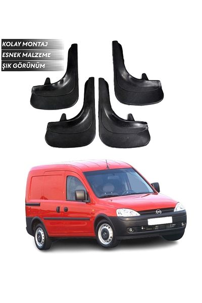 SONİKON LİNE Opel Combo 2001-2013 Compatible 4-Piece Mudguard Mudflap Dust Cover Modified