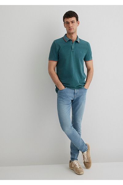 Mavi Ανδρικό μπλουζάκι Polo με λαιμόκοψη
