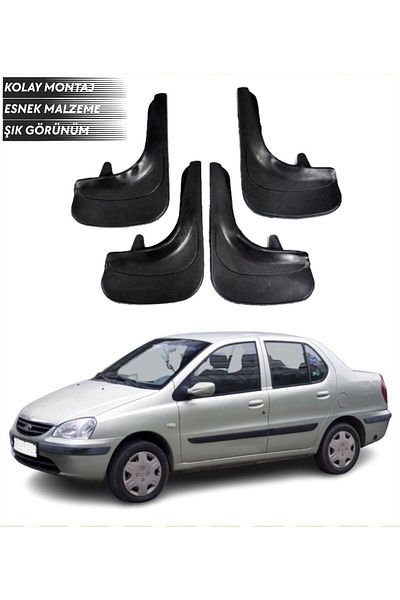 SONİKON LİNE Tata Indigo Compatible 4-Piece Mudguard Mudguard Dust Cover Modified
