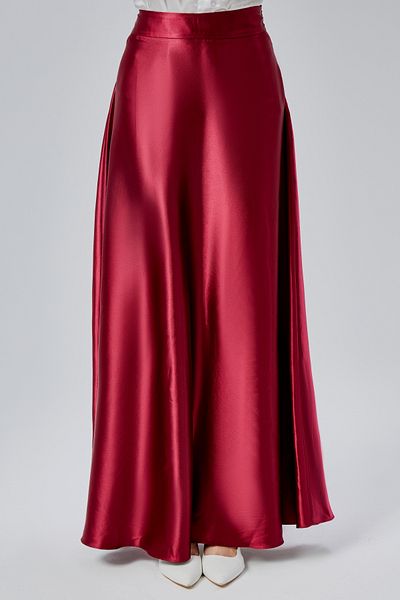 Modabenna Satin Godeli Long Skirt