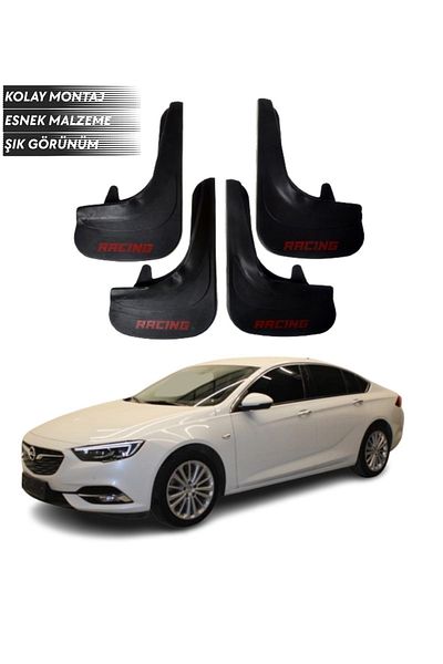 SONİKON LİNE Compatible with Opel Insignia All Cases Racing Written 4-Piece Mudguard Mudguard Dust Cover Modified