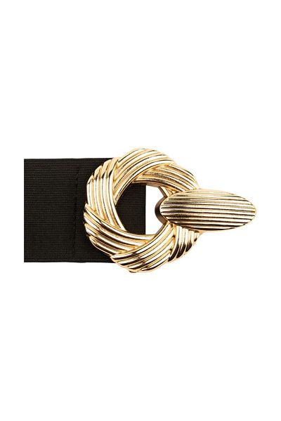 Paçuli Moda Women's Twist Buckle Elastic Belt 20094