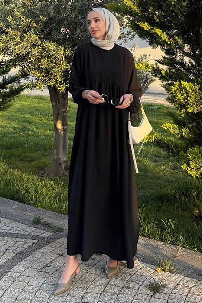 Tesettür Diyarı Φόρεμα Ayrobin με ρόμπα
