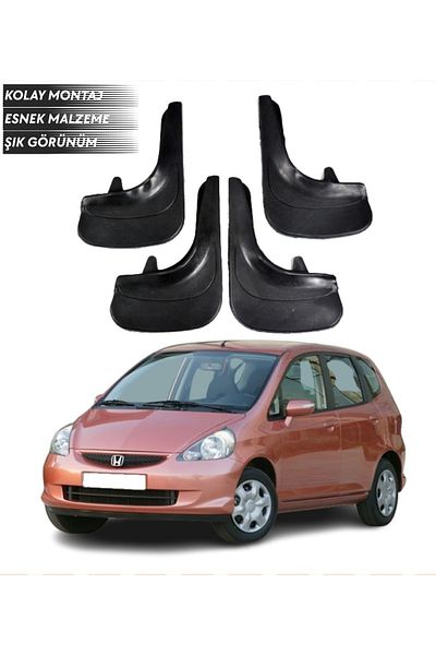 SONİKON LİNE Honda Jazz 2002-2008 Compatible 4-Piece Mudguard Mudflap Dust Cover Modified