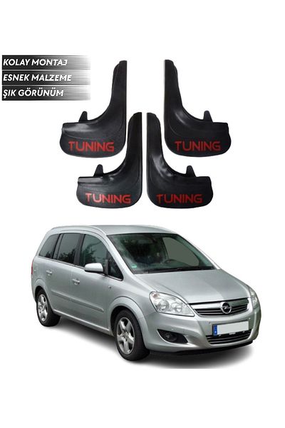 SONİKON LİNE Opel Zafira Compatible Tuning Written 4-Piece Fender Mudguard Dust Cover Modified