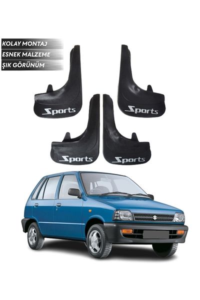 SONİKON LİNE Suziki Maruti Compatible Sports Written 4-Piece Mudguard Mudguard Leggings Modified
