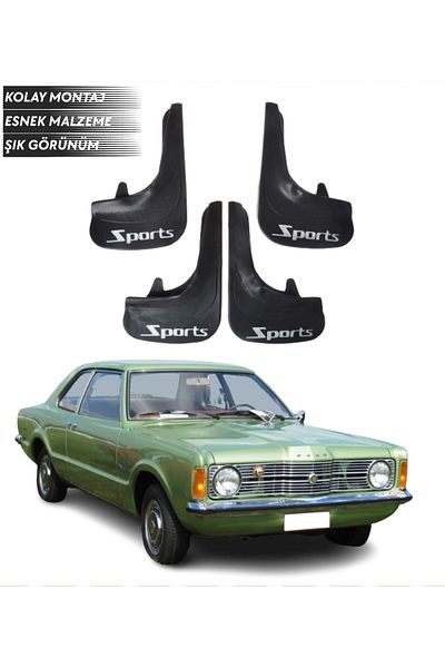 SONİKON LİNE Ford Taunus Compatible Sports Written 4-Piece Fender Mudguard Dust Cover Modified