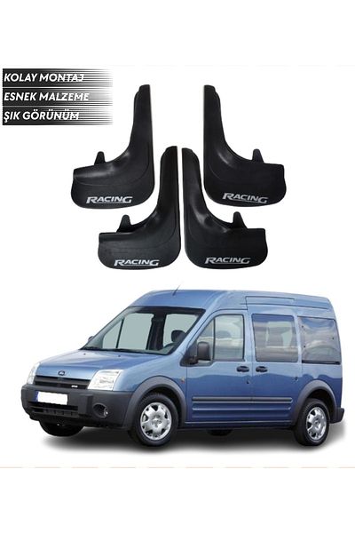 SONİKON LİNE Ford Connect 2002-2013 Compatible Racing Written 4-Piece Mudguard Mudguard Dust Cover Modified