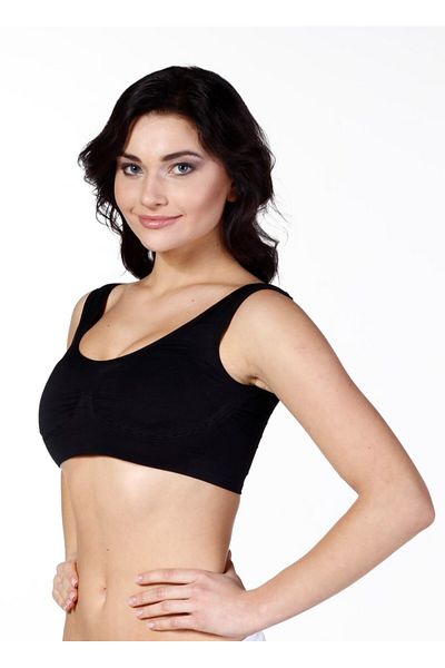 bazaar-turkey all you need Thick Strap Padded Recovery Bra Corset 5319 Black