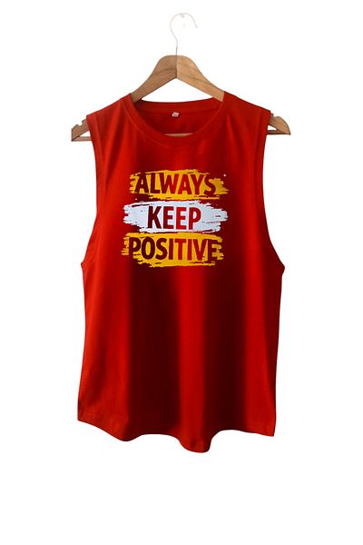 MUTLUGYM Fitness Gym Tank Top Sportsman Training Tank Top Thick Strap Red (Keep Al)