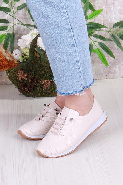 fort 2035 Lara Comfort Women's Shoes with Print Detail and Rubber Laces