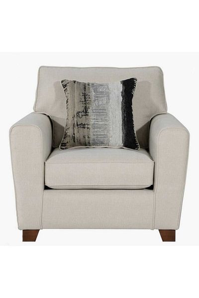 House One Side Chair| swedish wood and Linen - Beige - 90x90x90 cm