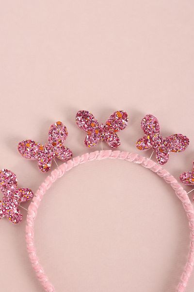 Minia Concept Kids Butterfly Dream Pink Butterfly Concept Girl's Wand Scepter Crown Set
