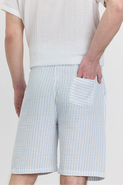 Heaven Ephesus Σορτς Μουσελίνα Ριγέ - 5050