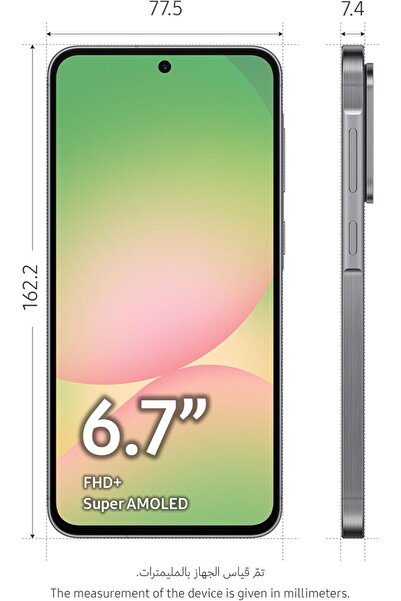 Samsung Galaxy A56 5G Smartphone, 128GB Storage, 8GB RAM, Awesome Graphite Color