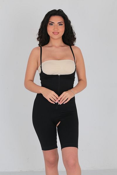 bazaar-turkey all you need Zippered Open Bottom Full Length Corset 5522 Black