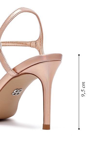 Derimod Women's Pink Ankle Buckle Stone Thin Heeled Sandals 25Sfe482814
