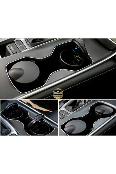 Genel Markalar Renault Megane 4 Sedan 2016-2017-2018-2019-2020-2021-2022-2023-2024-2025 Mavi Işıklı Kapaklı Küllük