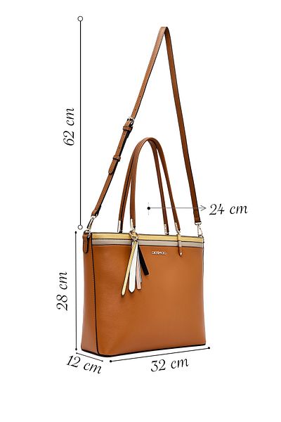 Derimod Women's Tan Long Strap Shoulder Bag 25Sbd286018