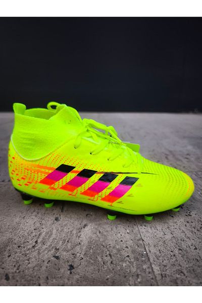 Ayakx Spor Laliga Air Twingo Children with Socks Crampon Football Carpet Field Shoes Adult Prof Wristed Crampon Air