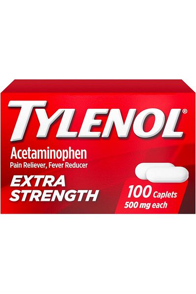 Tylenol أقراص أسيتامينوفين بتركيز إضافي ٥٠٠ مجم، ١٠٠ قرص