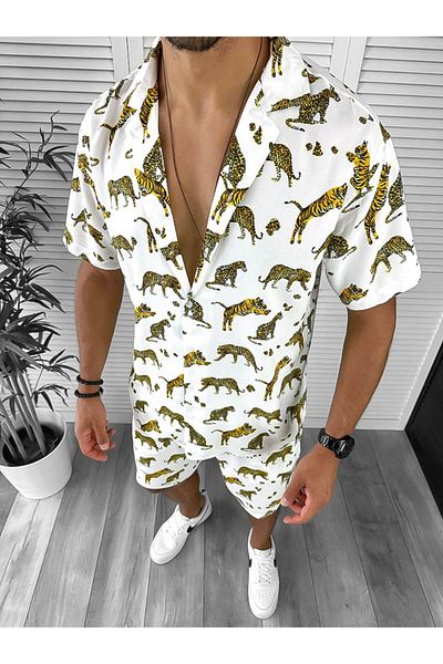 dehaine Men's Summer Set, Shorts and Shirt, 12826