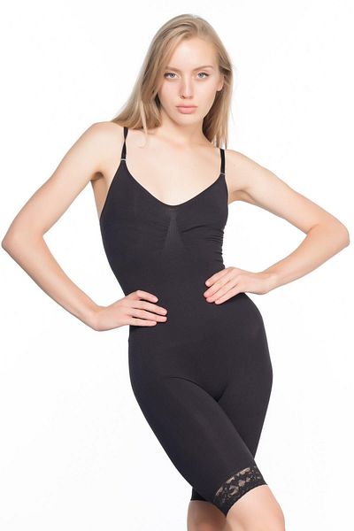 emosavm Black Emay 2031 Long Lace Length Corset