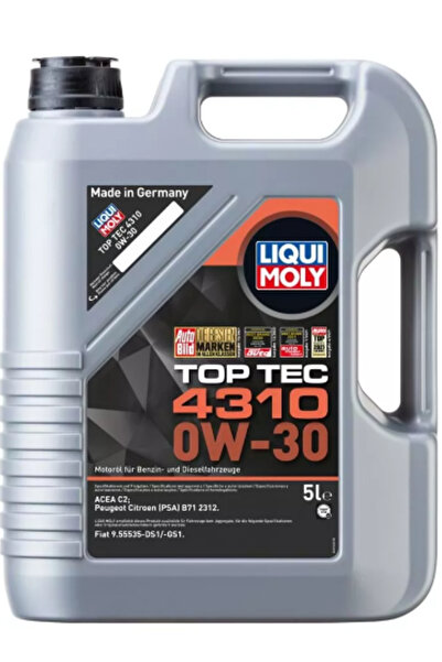 Liqui Moly Top Tec 4310 0W-30 Motor Yağı (5 Litre) Yeni Üretim Tarihli