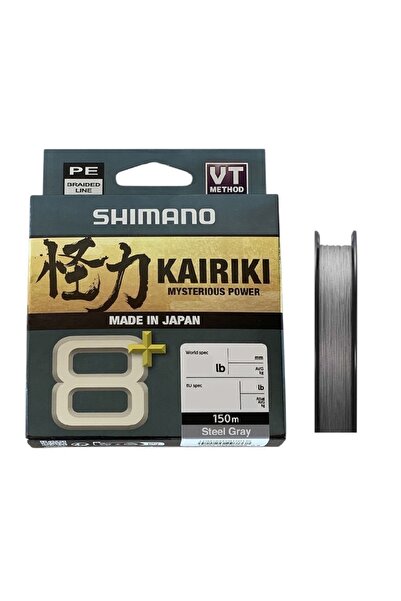 Shimano Kairiki 8+ 150mt İp Misina Steel Gray