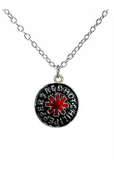 Herşey Nota Red Hot Chili Peppers Themed Metal Necklace – Rock Accessory with 60 cm Chain